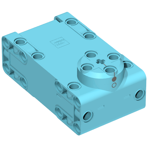 Motor, Large Angular, SPIKE, White Housing, White Wire (54675)