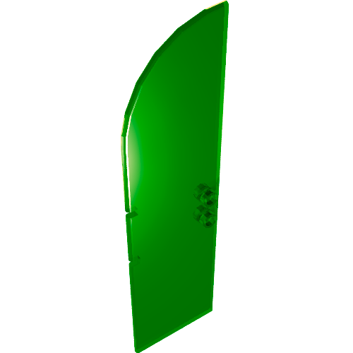 Door 1 x 4 x 11 1/3 Arched Top