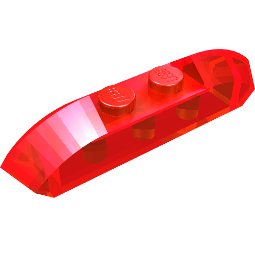 Brick Curved 1 x 4 with Sloped Ends and Two Top Studs