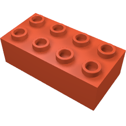 Brick 2 x 4 without Cross Supports (3001a)