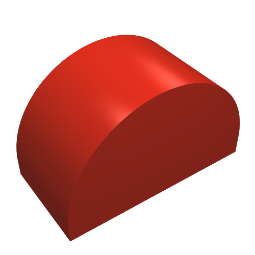 Duplo Brick 2 x 4 x 2 Curved Top (31213)