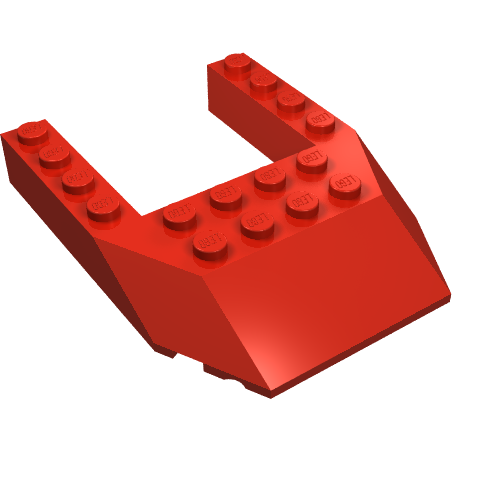 Brick Wedged, Sloped 6 x 8 Cutout