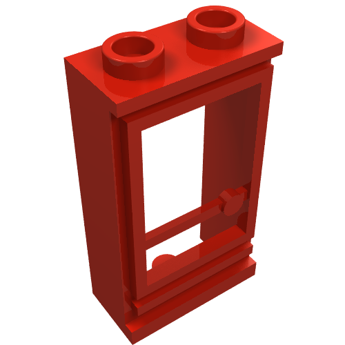 Door 1 x 2 x 3 Left, without Glass for Slotted Bricks (32c)
