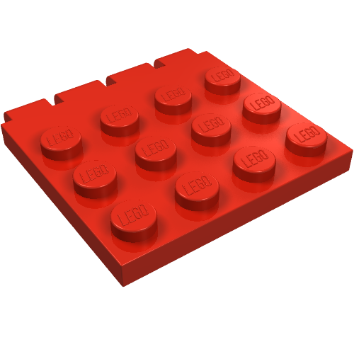 Lego 4 Reddish Brown 3x1 Inverted brick block Slopes NEW