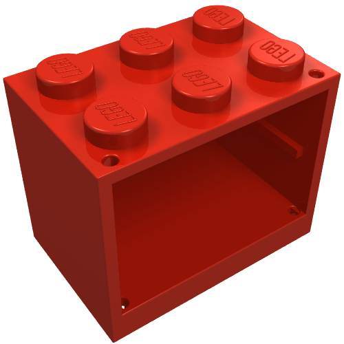 Cupboard 2 x 3 x 2 with Solid Studs (4532)