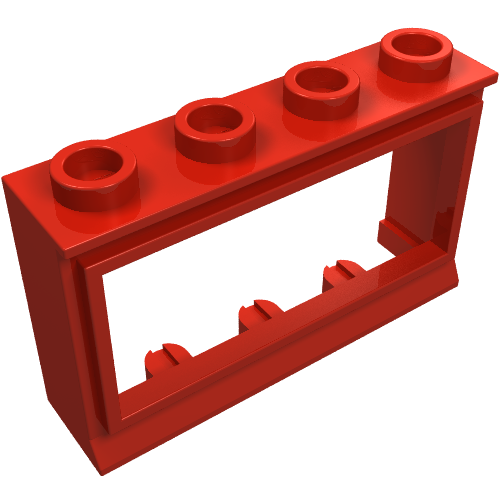 Window 1 x 4 x 2 Classic with Short Sill, No Glass