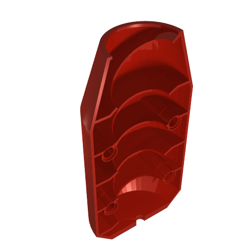 Tipper Drum 3 x 6 x 10 Cement Mixer Half with 4 Technic Pin Holes (57792)