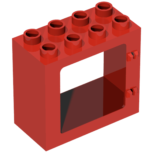 Duplo Door / Window Frame Flat Front Surface, Completely Open Back (61649)
