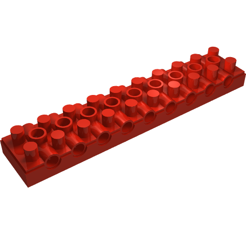 Duplo Technic Brick 2 x 10 with 9 holes (6515)