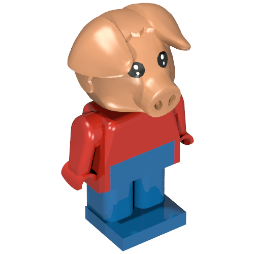 Fabuland Figure Pig 3 [Blondi]
