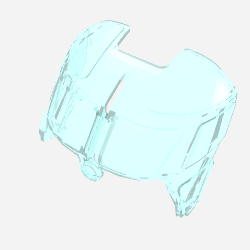 Glass for Aircraft Fuselage Curved Forward 6 x 8 Top (11297)
