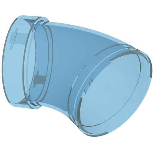 Tube, Slide Curved 45deg (49737)