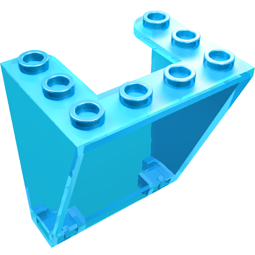 Windscreen 3 x 4 x 4 Inverted, Rounded Top Inside Edges, Cut-Out Bottom Inside Edges (72475)