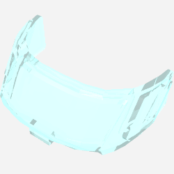 Glass for Aircraft Fuselage Curved Forward 6 x 10 Top (87612)