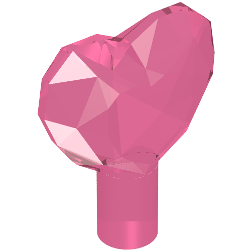 Rock - Heart Jewel with Shaft (15745)