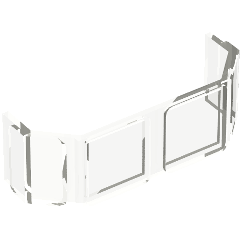 Glass for Train Front 2 x 6 x 2 (17457)