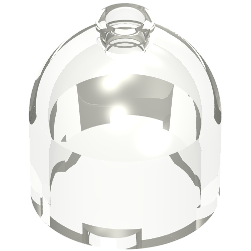 Brick Round 2 x 2 x 1 2/3 Dome Top, Blocked Open Stud (30151a)