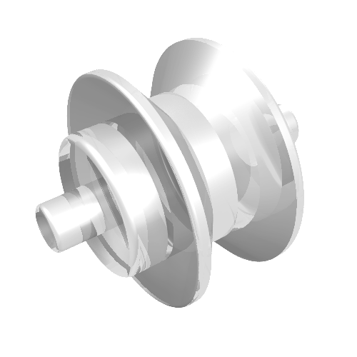Wheel Centre Small with Stub Axles (Pulley Wheel)