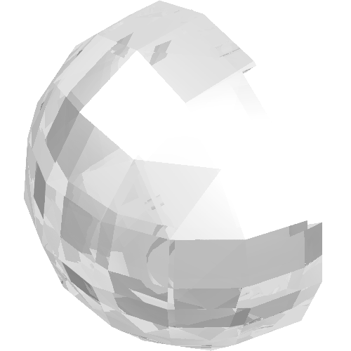 Dome Hemisphere 2 x 2 with Cutout (61287)
