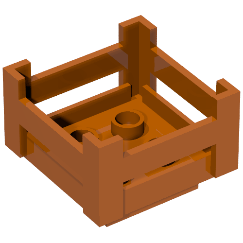 Duplo Container Wooden-Style Crate (6446)