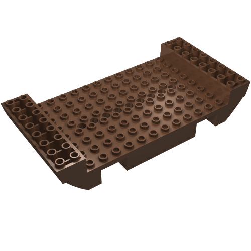 Boat Hull Section, Large Middle 8 x 16 x 2 1/3 with 9 Holes