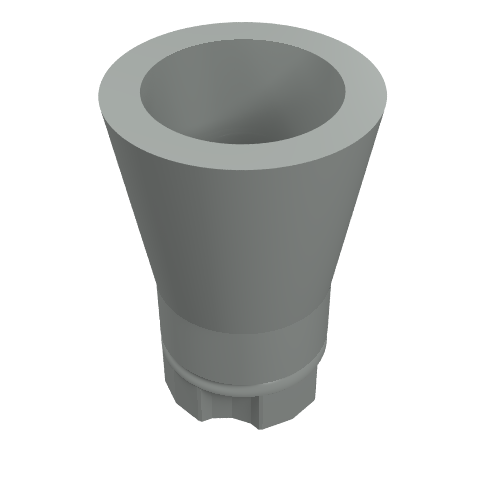 Plant, Palm Tree Trunk - Short Connector, Axle Hole with 4 Inside Prongs (2536c)