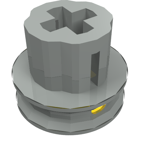 Motor Pulley, 9V Micromotor with axle hole (2983)