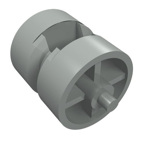 Wheel Centre Wide with Stub Axles [Tricycle]