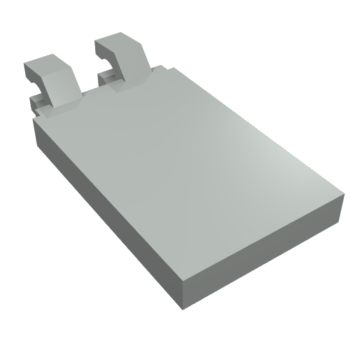 Tile Special 2 x 3 with 2 Clips [Angled Clips]