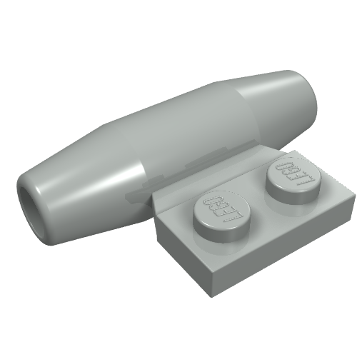 Engine - Smooth, Small 1 x 2 Side Plate [No Axle Holders]