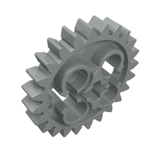 Technic Gear 24 Tooth [Old Style - Three axle holes]
