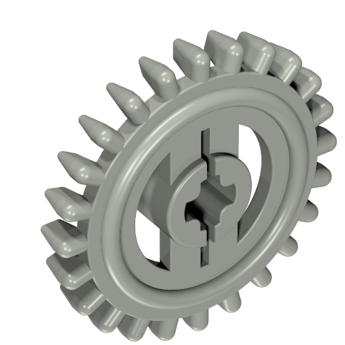 Technic Gear 24 Tooth Crown with Flat Teeth