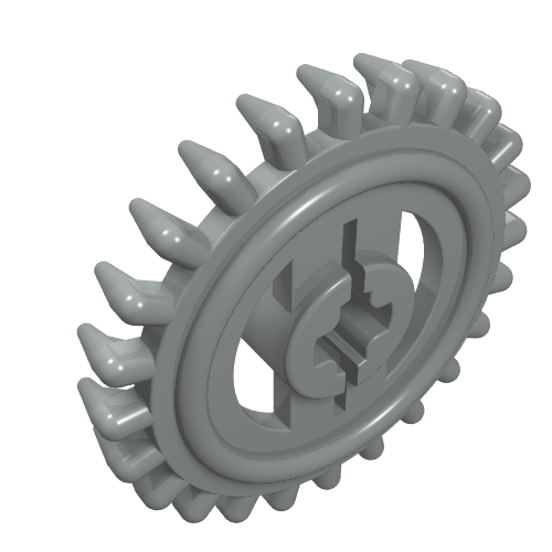 Technic Gear 24 Tooth Crown with Pointed Teeth