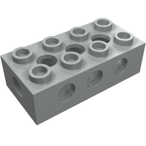 Technic Brick 2 x 4 with Top/Side/End Holes and Hollow Studs