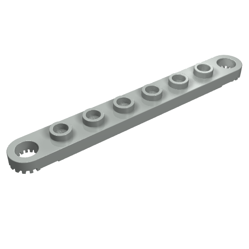 Technic Plate 1 x 8 with Toothed Ends