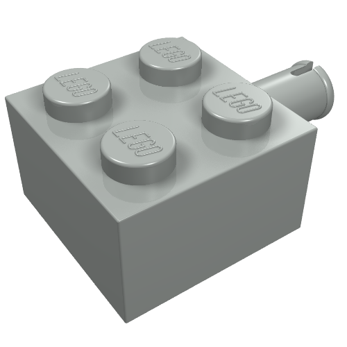 Brick Special 2 x 2 with Pin and No Axle Hole
