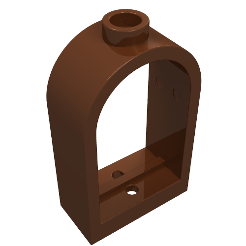 Window 1 x 2 x 2 2/3 with Rounded Top (30044)