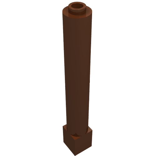 Support Round 1 x 1 x 6 Solid Pillar (43888)