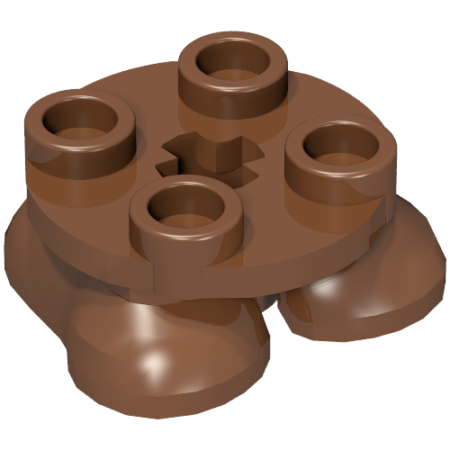 Feet, 2 x 2 x 2/3 with 4 Studs on Top (66858)