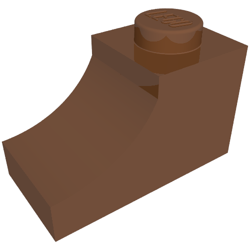 Brick Curved 2 x 1 with Inverted Cutout (78666)