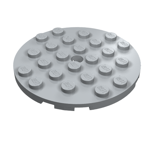 Plate Round 6 x 6 with Hole (11213)