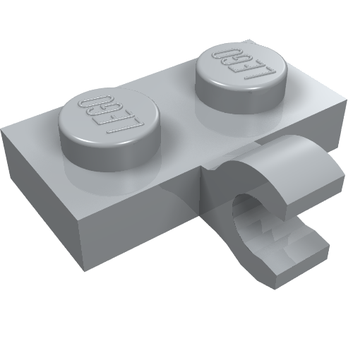 Plate Special 1 x 2 with Clip Horizontal on Side (11476)