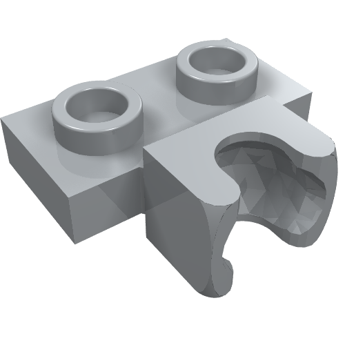 Plate Special 1 x 2 5.9mm Centre Side Towball Socket (14704)