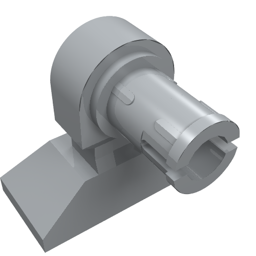 Leg Mechanical, Droid with Technic Pin - Short [Long Indent] (17486)