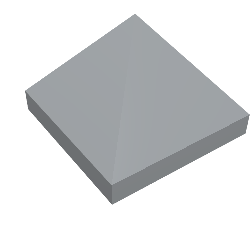 Brick Sloped 45° 1 x 1 x 2/3 Quadruple Convex [Pyramid] (22388)
