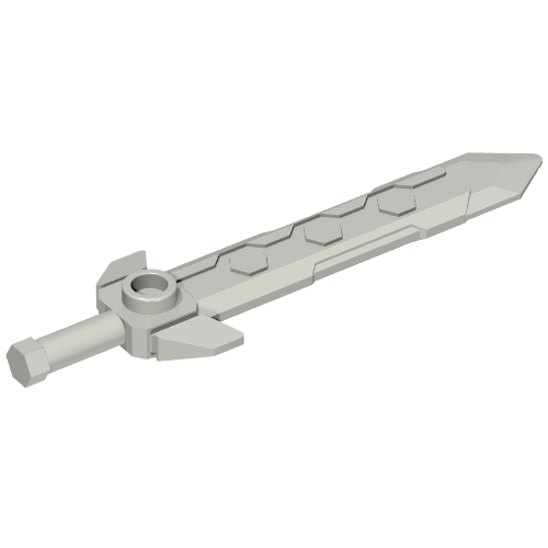 Weapon Sword Long with Angular Crossguard (24108)