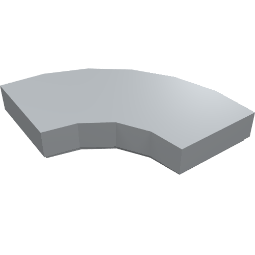Tile 2 x 2 Curved, Macaroni (27925)