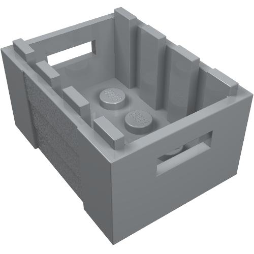Box / Crate with Handholds 3 x 4 x 1 2/3