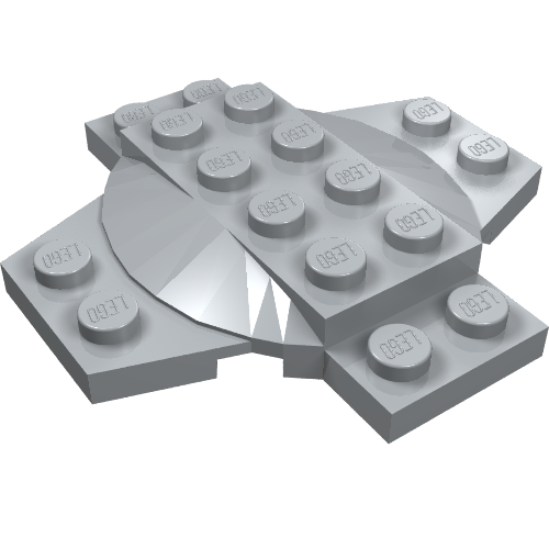Plate Special 6 x 6 x 2/3 Cross with Dome (30303)