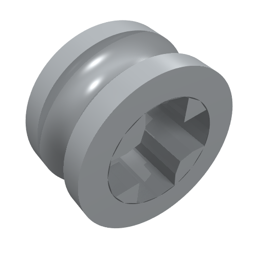Technic Bush 1/2 Smooth with Axle Hole Semi-Reduced (32123b)